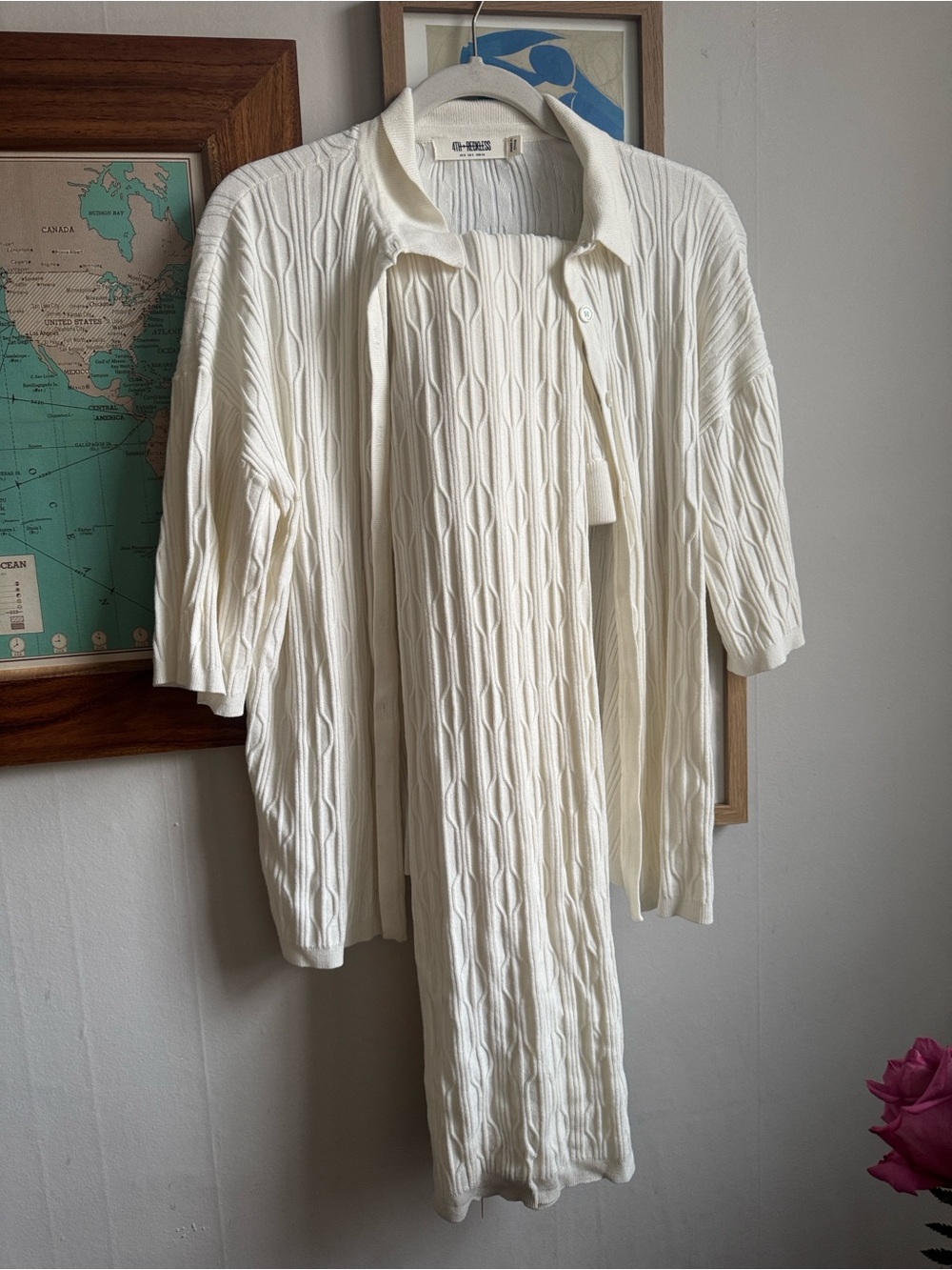 Cable Knit Cream Set - pants only - top sold separately.